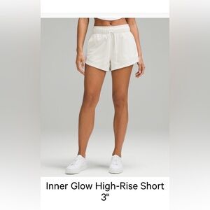Lululemon Inner Glow High-Rise Short 3” Size 12